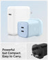 65W Dual USB C 2 Ports Wall Charger