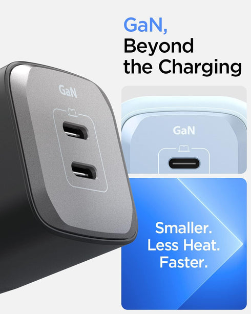 65W Dual USB C 2 Ports Wall Charger